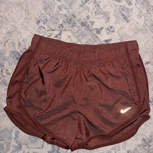 Nike Women's Athletic Shorts in Burgundy Heather